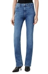 Allsaints Haldan Slim Bootcut Jeans In Mid Indigo
