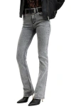 Allsaints Haldan High Rise Slim Bootcut Jeans In Washed Grey In Washed Grey