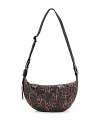 Allsaints Half Moon Leopard Print Crossbody Bag In Leopard