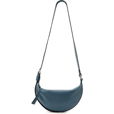 Allsaints Half Moon Leather Crossbody Bag