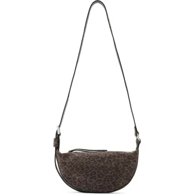 Allsaints Half Moon Leather Crossbody Bag