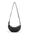 Allsaints Leather Half Moon Cross-body Bag In Green