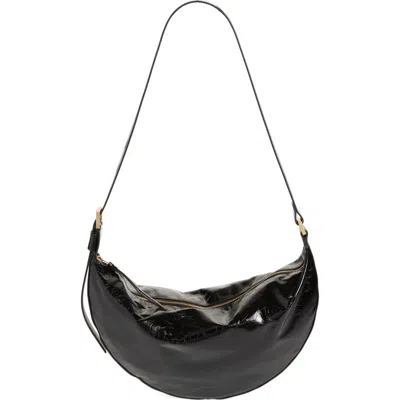 ALLSAINTS ALLSAINTS HALF MOON LEATHER SHOULDER BAG