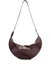 Allsaints Half Moon Leather Shoulder Bag In Red