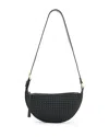 Shop Allsaints Half Moon Stud Crossbody In Black