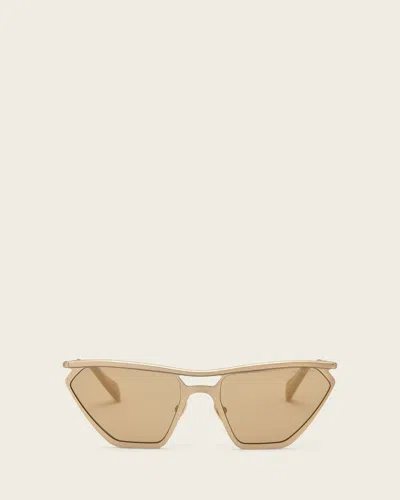 Allsaints Hali Cat Eye Sunglasses In Nude