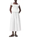 Allsaints Halia Ruffled Cotton Maxi Dress
