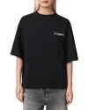 Allsaints Organic Cotton Under Amelie T-shirt In Black