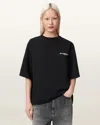 Allsaints Organic Cotton Under Amelie T-shirt In Black