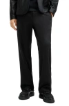 Allsaints Halla Relaxed Wide Leg Trousers In Black