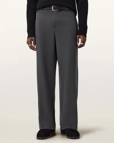 Allsaints Halla Wide Leg Trouser In Gray