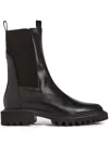 Allsaints Hallie Leather Boots In Black