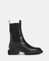 Allsaints Hallie Leather Boots In Black