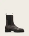 Allsaints Hallie Leather Boots In Brown