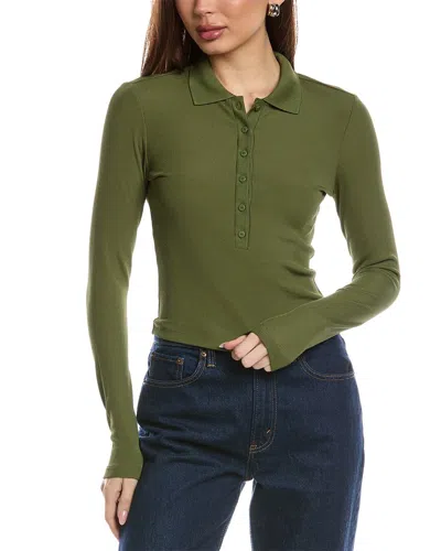 Allsaints Hallie Polo Shirt In Green