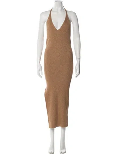 Pre-owned Allsaints Halterneck Long Dress