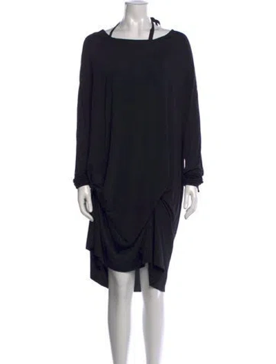 Pre-owned Allsaints Halterneck Mini Dress In Black
