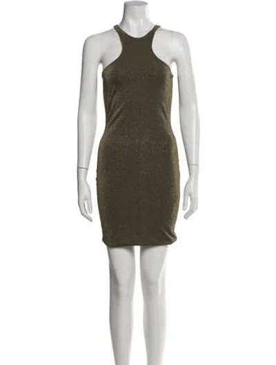 Pre-owned Allsaints Halterneck Mini Dress In Multi