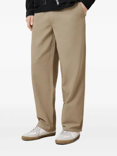 Allsaints Hanbury Elasticated-waist Trousers In Brown