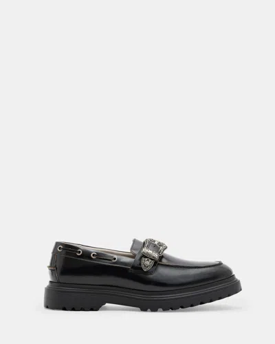 ALLSAINTS ALLSAINTS HANBURY LEATHER WESTERN LOAFERS