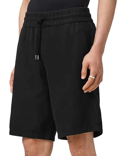 Allsaints Hanbury Regular Fit 8.7 Drawstring Shorts In Black
