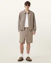 Allsaints Hanbury Relaxed Fit Shorts In Moorland Brown