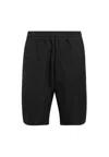 Allsaints Hanbury Drawstring-waist Cotton And Linen-blend In Black