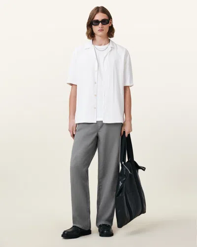 Allsaints Hanbury Straight Fit Pants In Pillar Grey