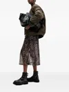 Allsaints Hanna Leopard-print Midi Dress In Brown