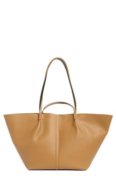 Allsaints Hannah Leather Tote In Brown