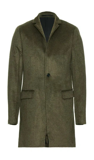 Allsaints Hargrove Coat In Neo Green Marl