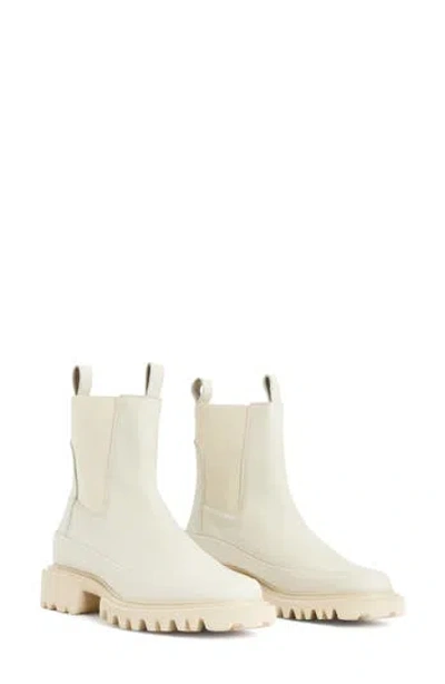 Allsaints Harlee Lug Sole Chelsea Boot In Stone White