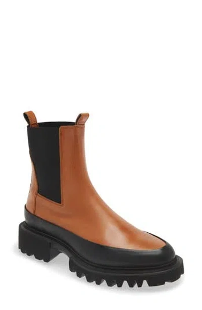Allsaints Harlee Lug Sole Chelsea Boot In Tan