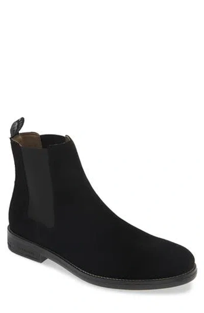 Allsaints Harley Chelsea Boot In Black Suede