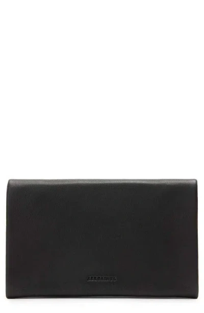 Allsaints Harluna Leather Bifold Wallet In Black
