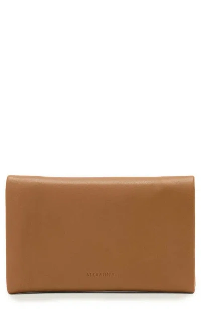 Allsaints Leather Harluna Leather Wallet In Brown