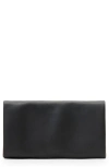 Allsaints Harluna Leather Clutch In Black