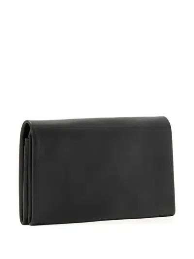 Allsaints Womens Harluna Logo-debossed Leather Wallet Black In Blue