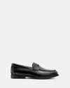 Allsaints Harmon Western Leather Loafer Shoes In Black