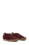Allsaints Harri Low Top Sneaker In Burgundy