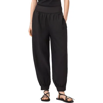Allsaints Harrie Adjustable Hem Pants In Black