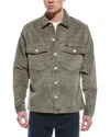 Allsaints Harrier Stretch Button-up Shirt In Green