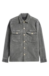 Allsaints Harrier Relaxed Fit Shirt In Rain Grey