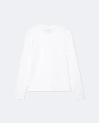 Allsaints Mens Harris Long-sleeved Cotton T-shirt Optic White