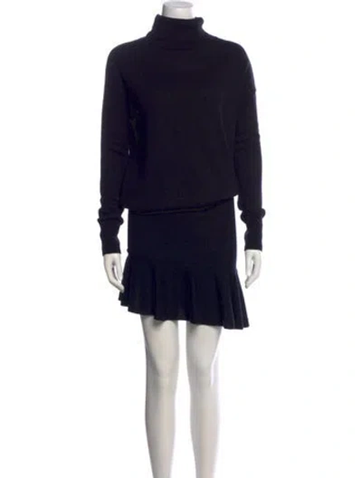 Pre-owned Allsaints Hava Midi Length Dress In Black