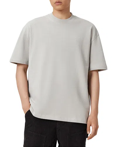 ALLSAINTS HAVEN COTTON LOGO EMBROIDERED TEE