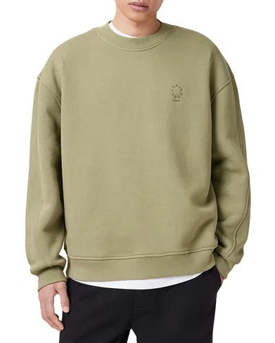 ALLSAINTS HAVEN EMBROIDERED LOGO OVERSIZED SWEATSHIRT