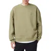 Allsaints Haven Embroidered Logo Oversized Sweatshirt In Light Ash Green