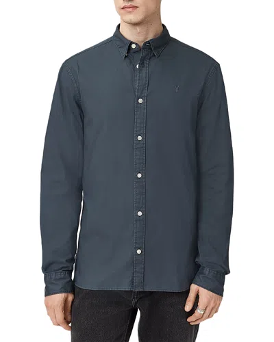 Allsaints Hawthorne Shirt In Blue