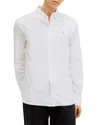 Allsaints Lovell Cotton Slim Fit Button Down Shirt In White